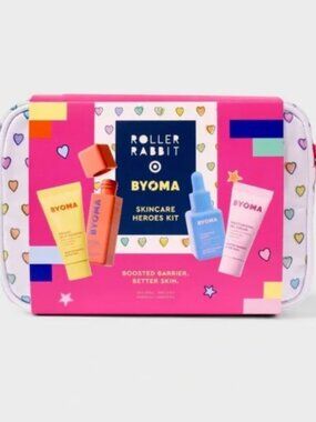 💗🐰Roller Rabbit x Target BYOMA Disco Hearts Wave Skincare Set - 90ml/5pc